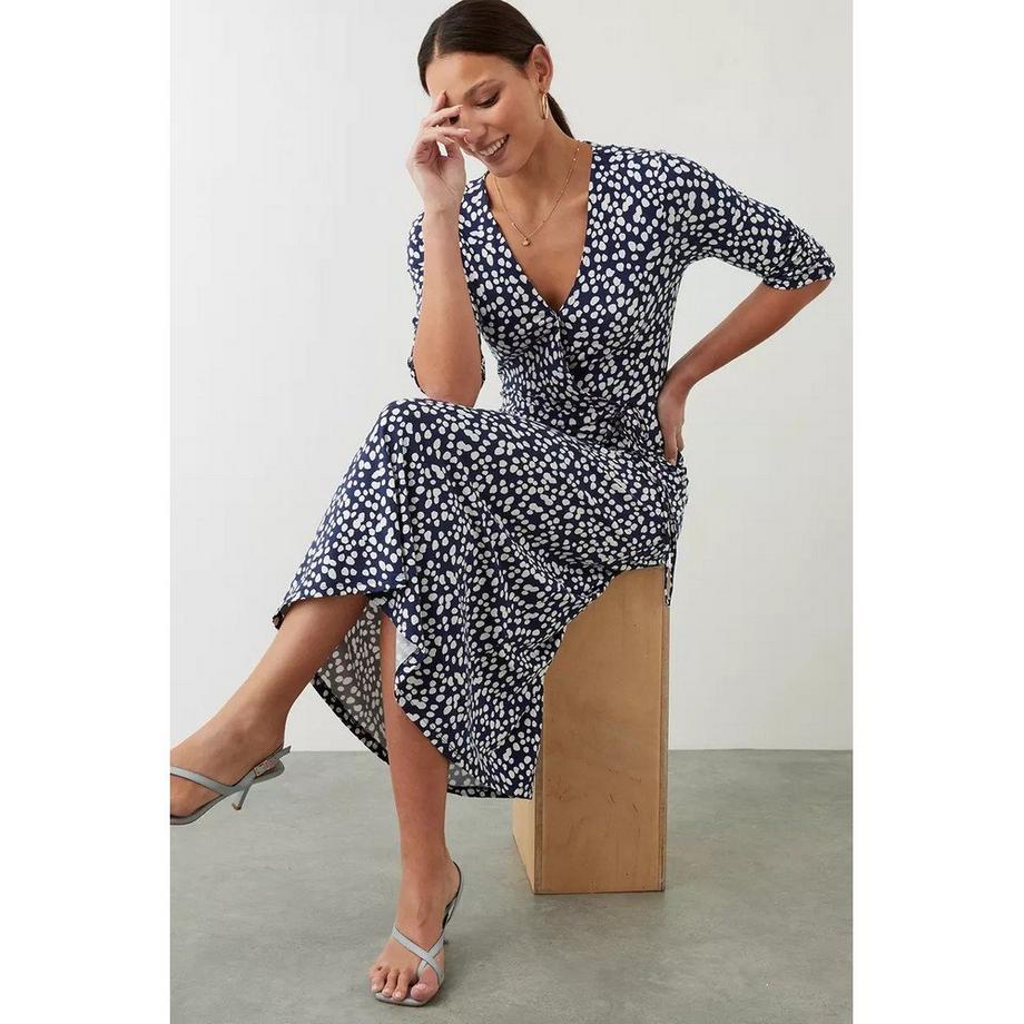 Dorothy Perkins Abito Midi Incrociato a Pois  