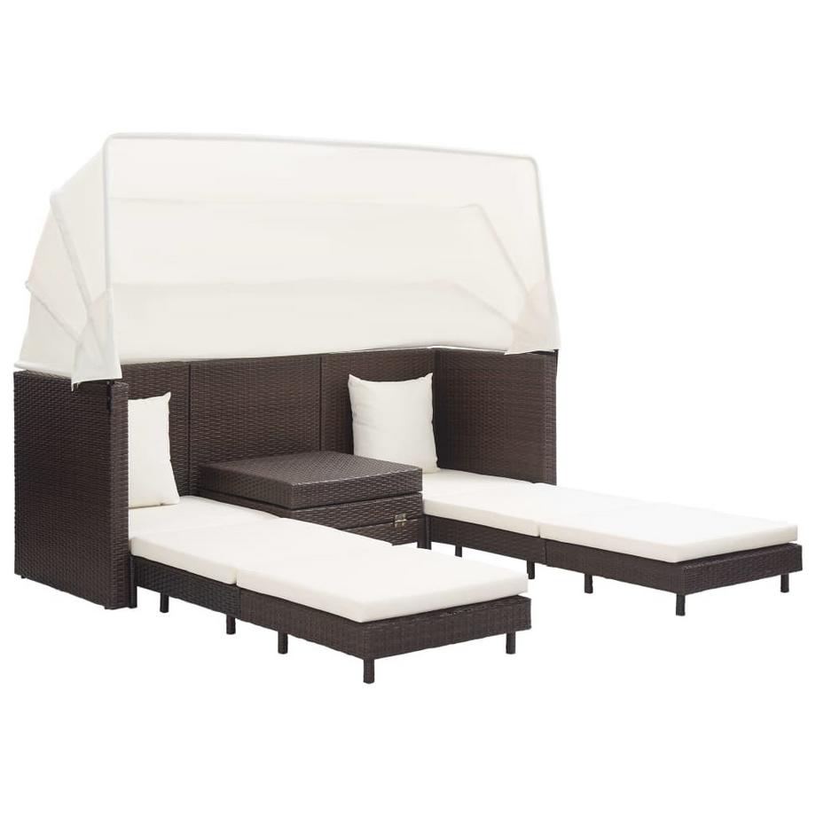 VidaXL Schlafsofa poly-rattan  