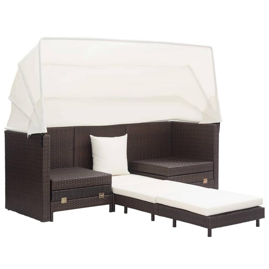 VidaXL Schlafsofa poly-rattan  