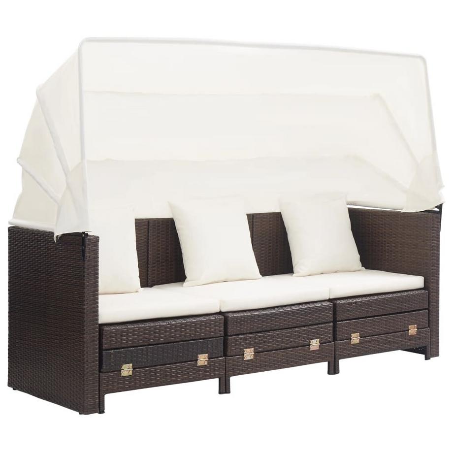 VidaXL Schlafsofa poly-rattan  