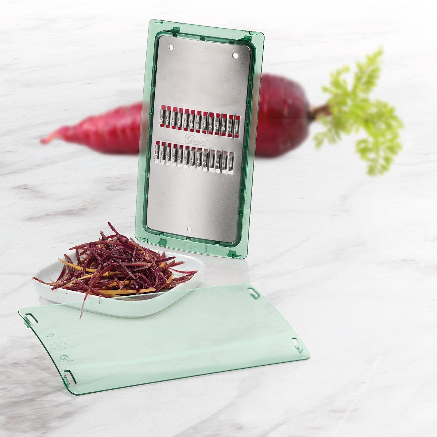 Genius  Nicer Dicer Chef Kombi-Set, 3-tlg., dunkelgrün 