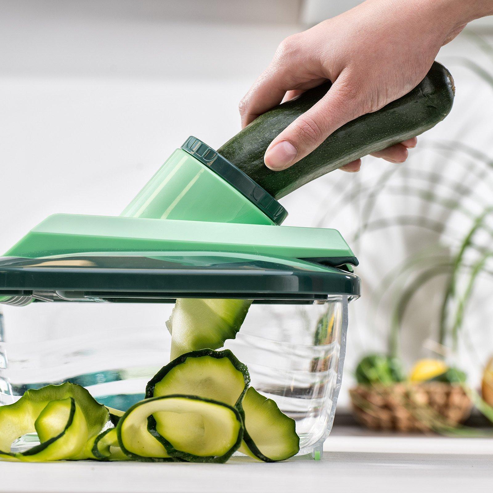 Genius  Ensemble combiné Nicer Dicer Chef, 3 pièces, vert foncé 