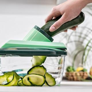 Genius  Nicer Dicer Chef Kombi-Set, 3-tlg., dunkelgrün 