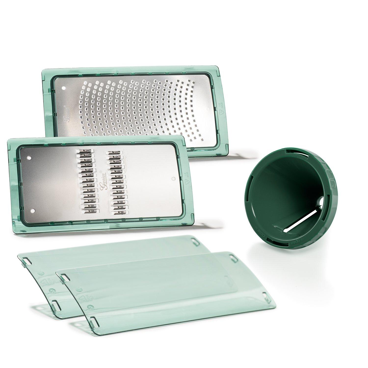 Genius  Nicer Dicer Chef Kombi-Set, 3-tlg., dunkelgrün 