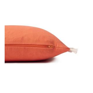 TOM TAILOR Fringed Cotton Federa Cuscino  