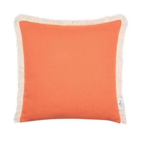 TOM TAILOR Fringed Cotton Federa Cuscino  