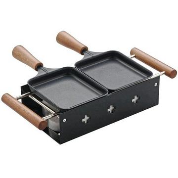 Teelicht-Raclette Twiny Cheese noir