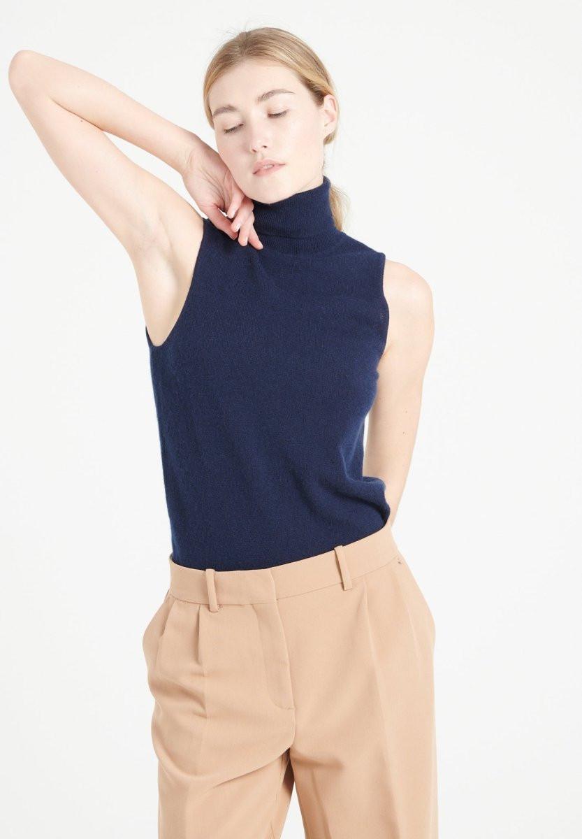 Studio Cashmere8 LILLY 13 Ärmelloser Rollkragenpullover  