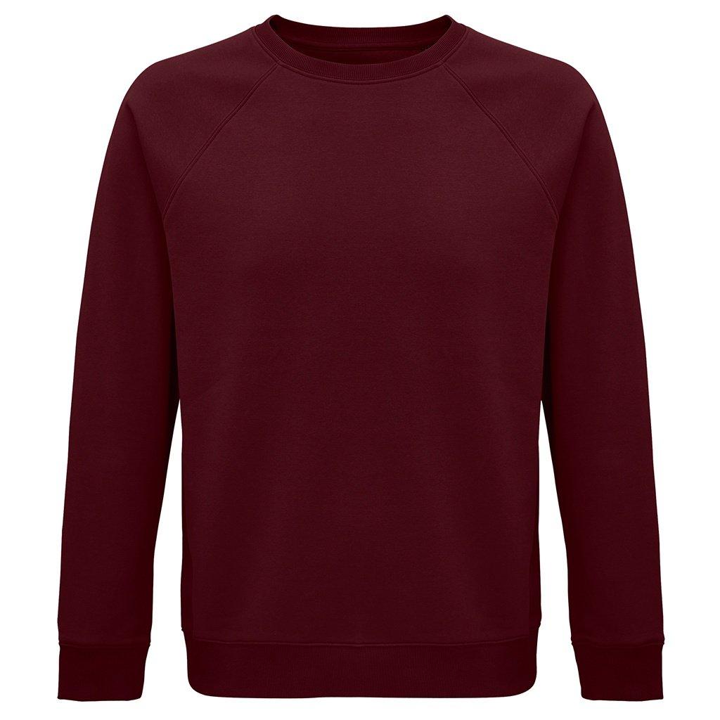 Image of Space Sweatshirt Aus Biologischem Anbau Raglanärmel Damen Weinrot XXS