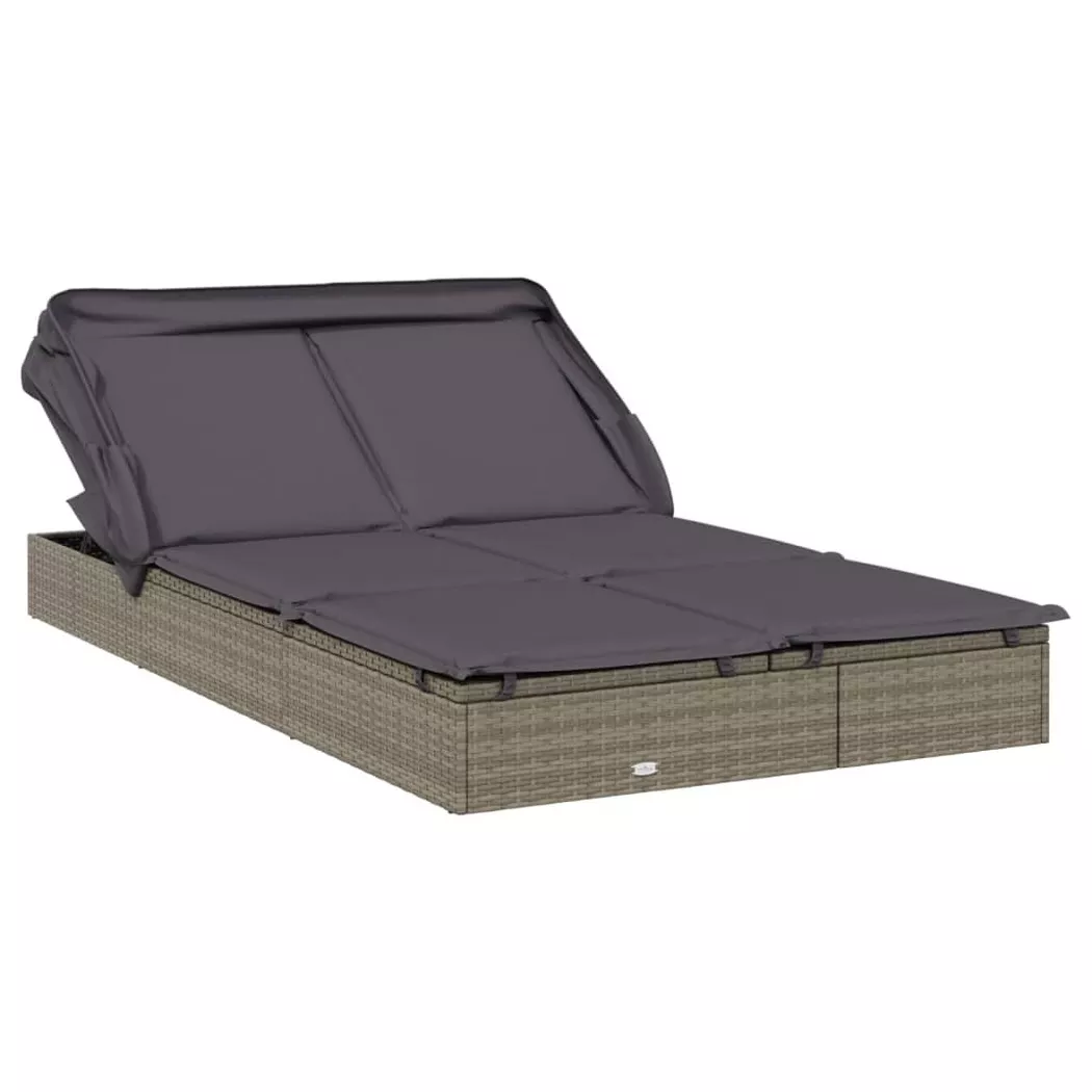 VidaXL - Sonnenliege poly-rattan, One Size, Grau