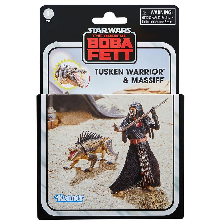 Hasbro  Star Wars Das Buch von Boba Fett Tusken Warrior & Massiff Figuren 9,5cm 