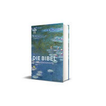 Die Bibel mit Umschlagmotiv Seerosen von Claude Monet. Großdruck. Mit Familienchronik