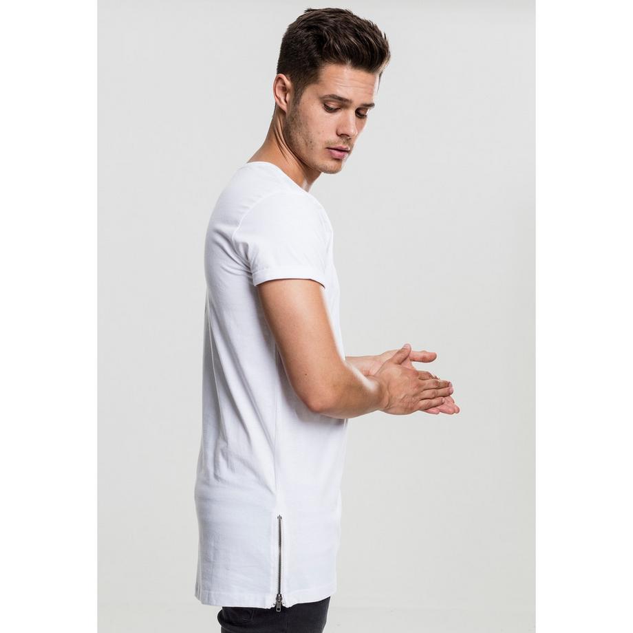 URBAN CLASSICS T-Shirt Long Shaped Side Zip  