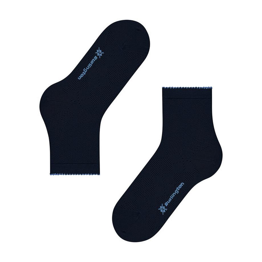 Burlington Chelsea Socken Rautenmuster  