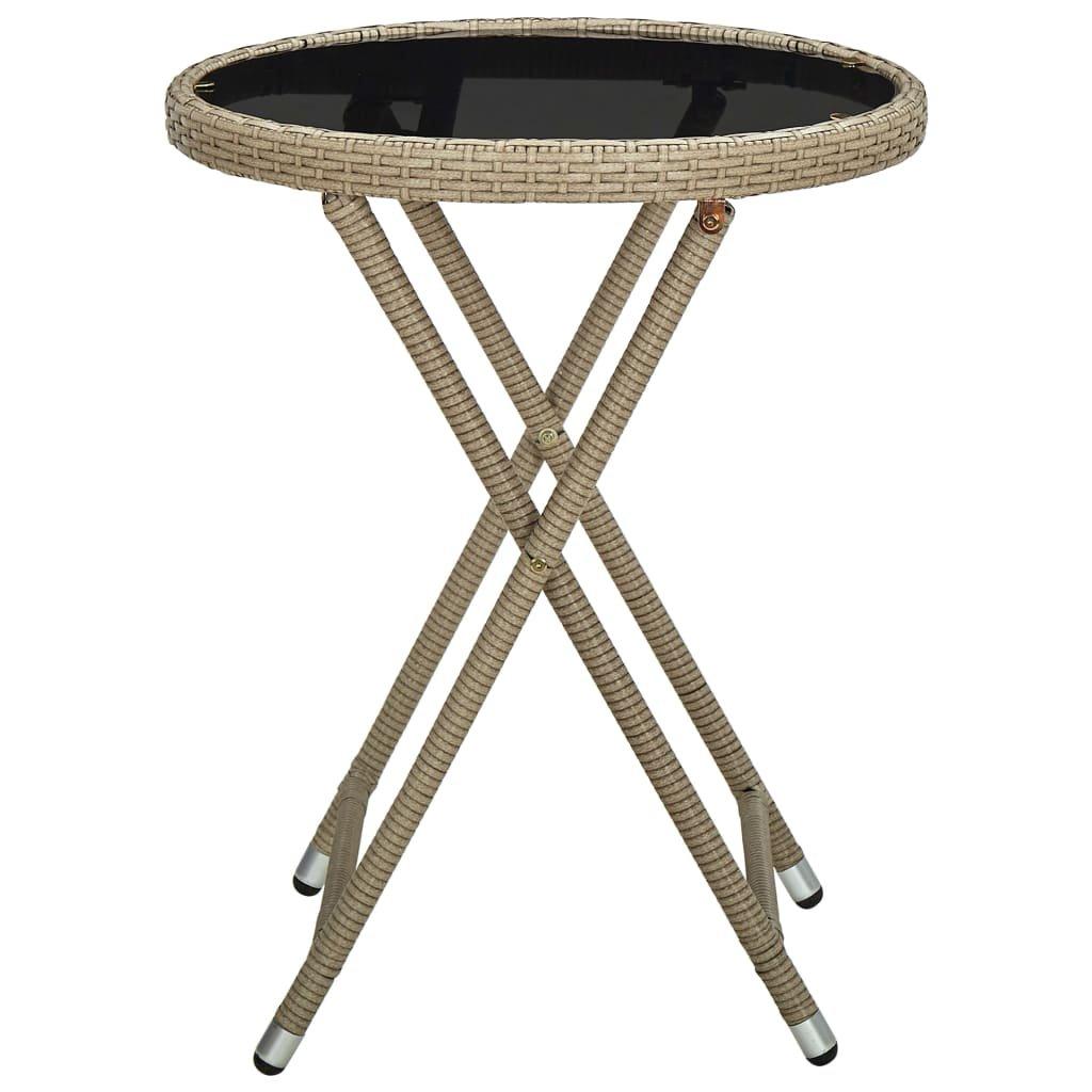 VidaXL Table à thé rotin synthétique  