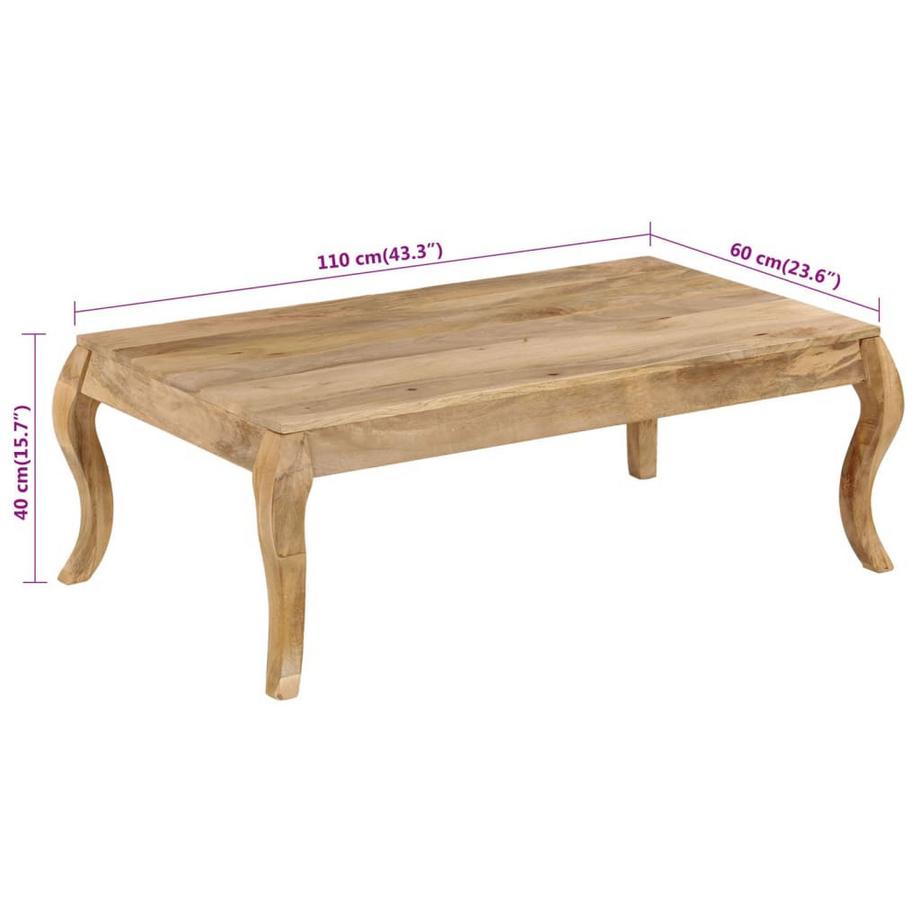 VidaXL Table basse bois  