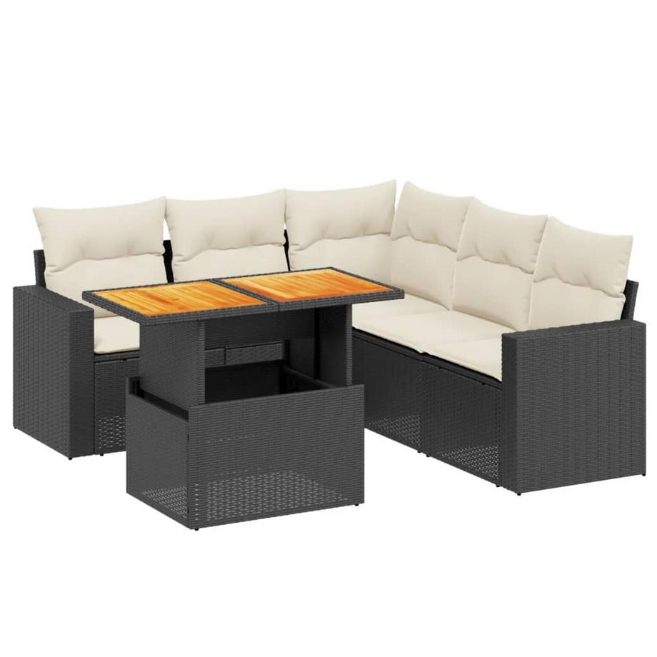 Ensemble de canapés de jardin rotin synthétique