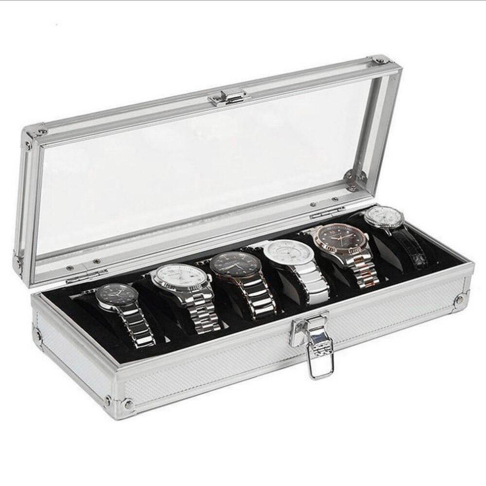 B2X  Coffret horloge - 6 compartiments - argent 