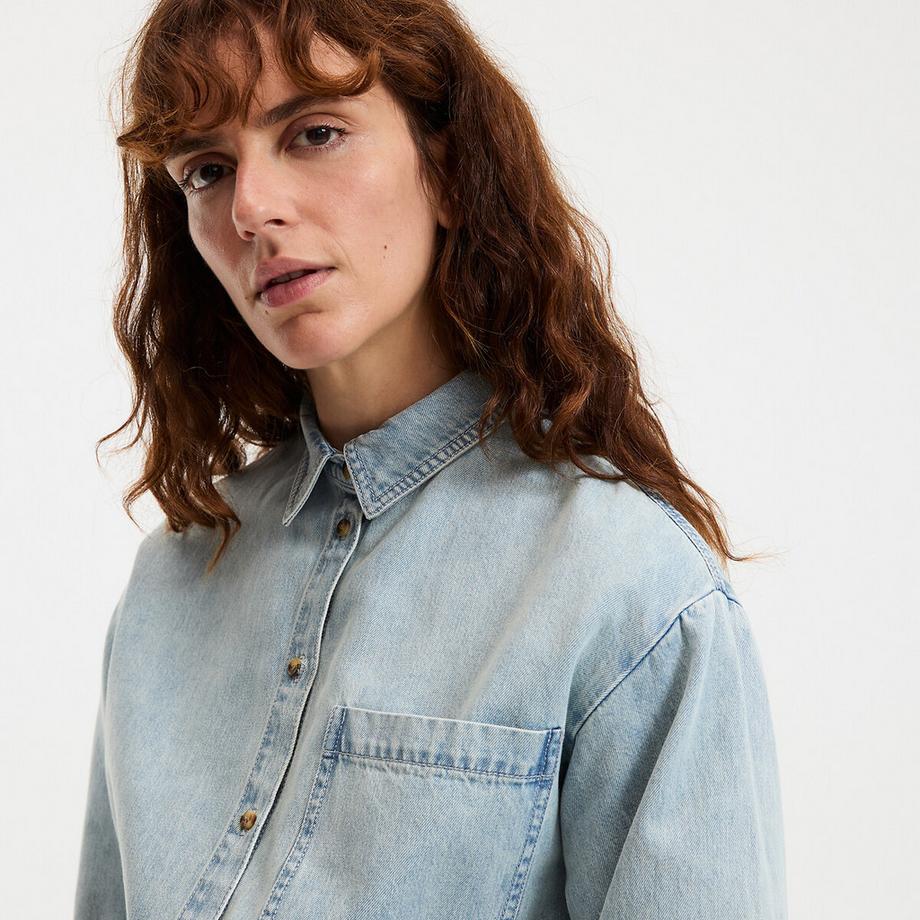 La Redoute Collections Chemise en denim pur coton  