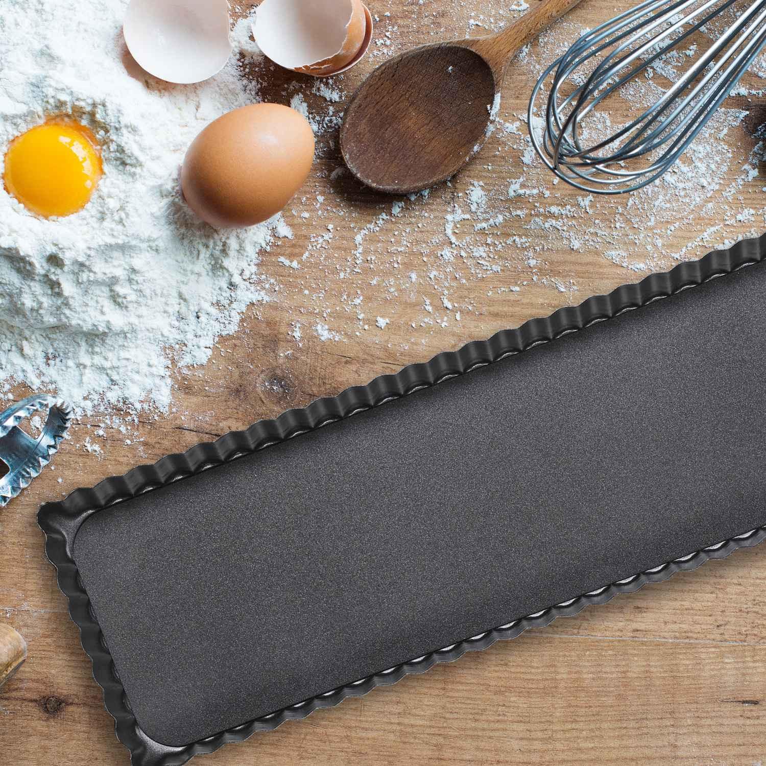 Northio Lot de 2 moules à gâteau avec fond relevable  