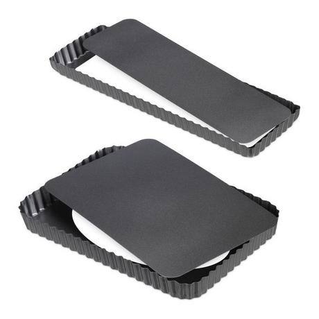 Northio Lot de 2 moules à gâteau avec fond relevable  