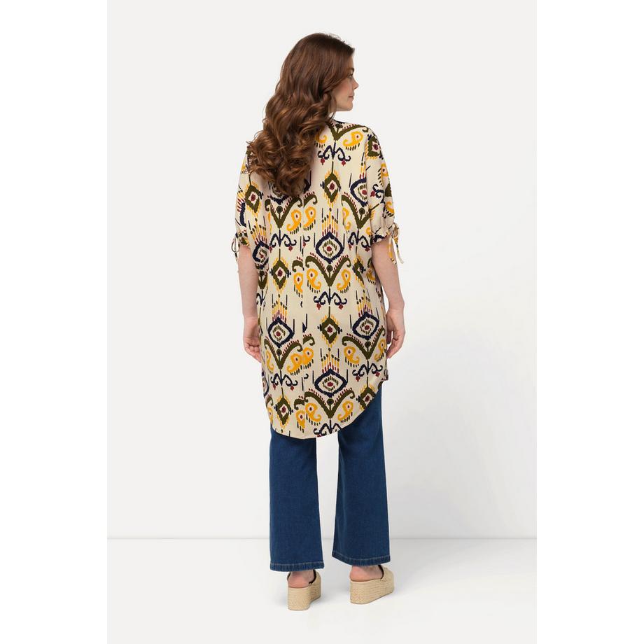 Ulla Popken Tunique Jersey Encolure V Manches Courtes Coton Bio  