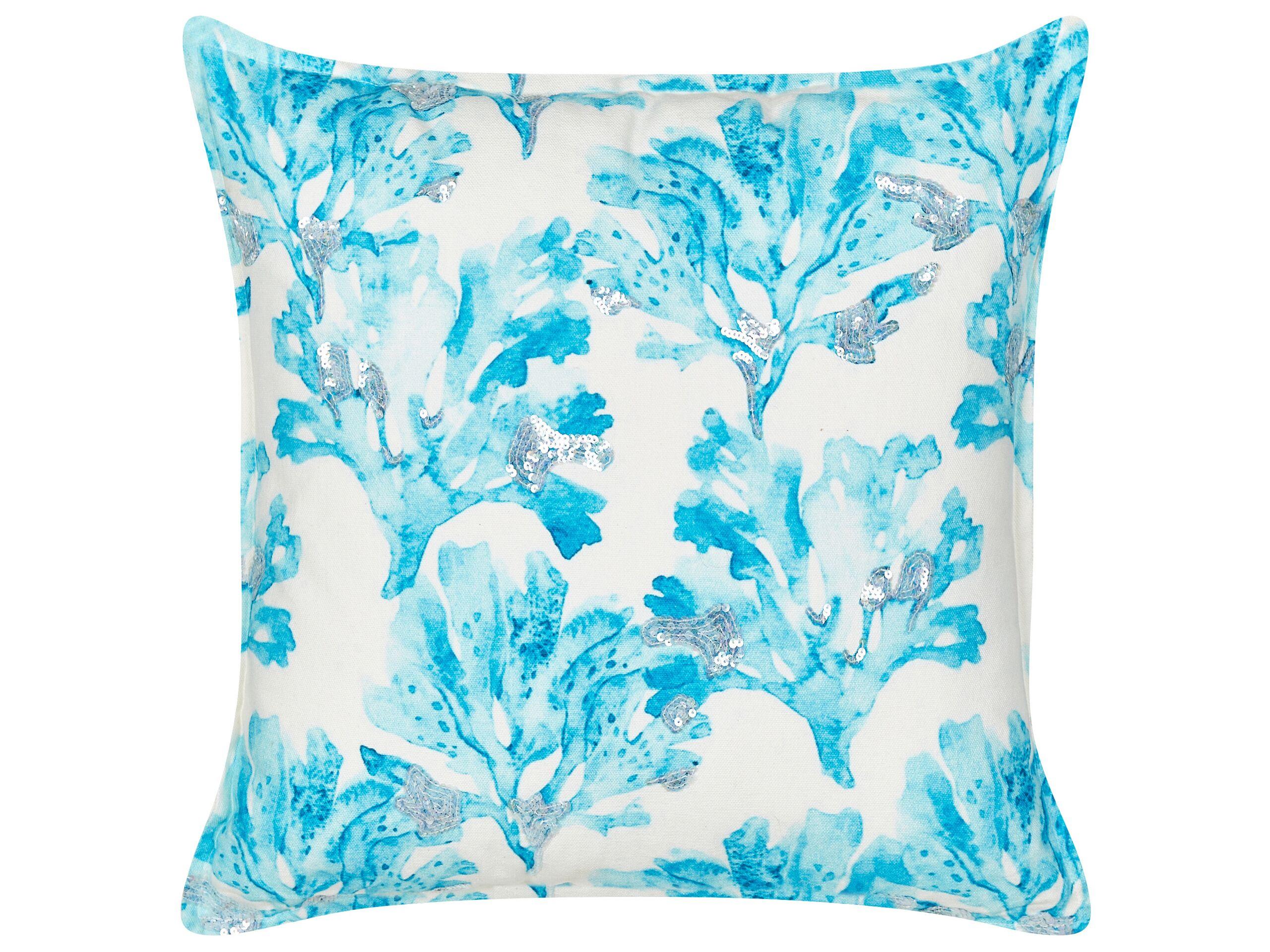 Beliani Coussin en Coton Moderne ROCKWEED  