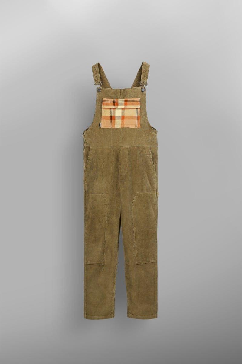 Image of Bibee Cord Overalls-m Unisex Khaki M