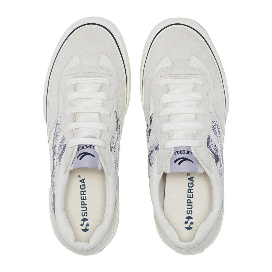 SUPERGA 3041 Revolley Snake Swallow Tail Sneakers in Pelle Scamosciata  