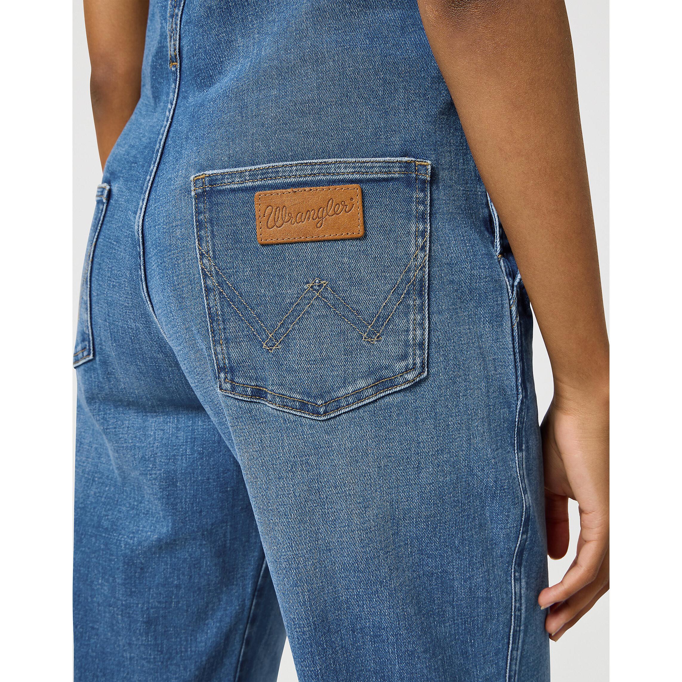 Wrangler  latzhose flare denim essential 