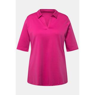 Ulla Popken  Poloshirt, Pima Cotton, A-Linie, Polokragen, Halbarm 