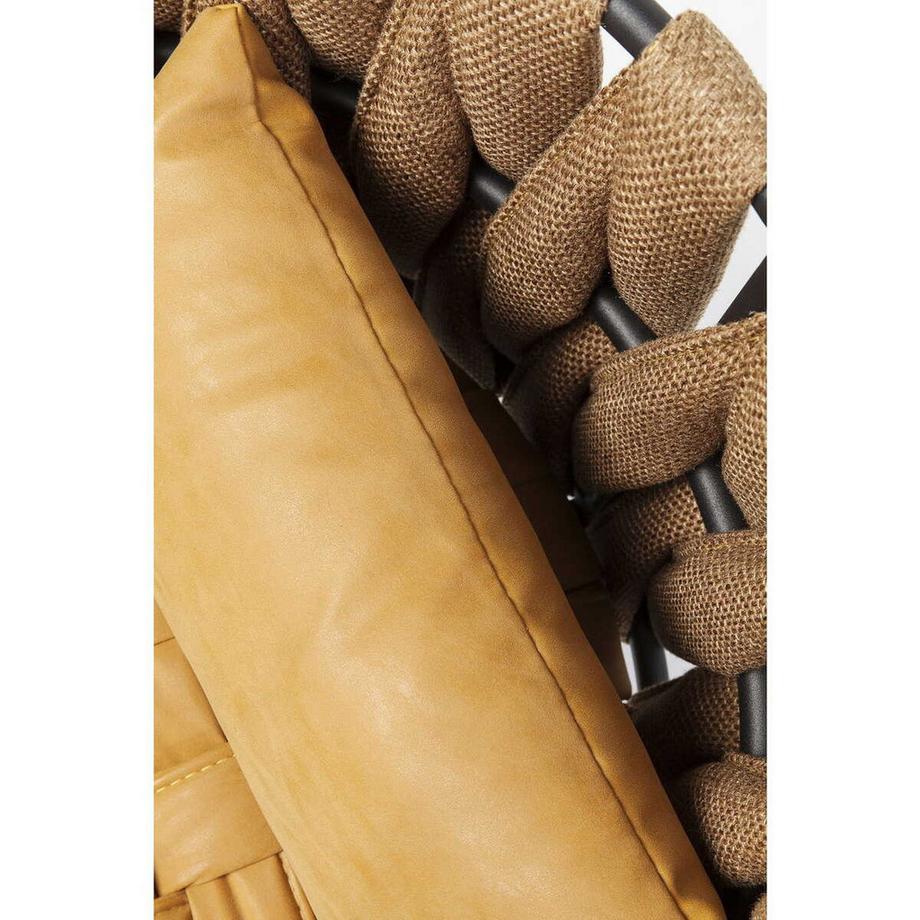 mutoni Poltrona Cheerio gialla con cuscino incluso  