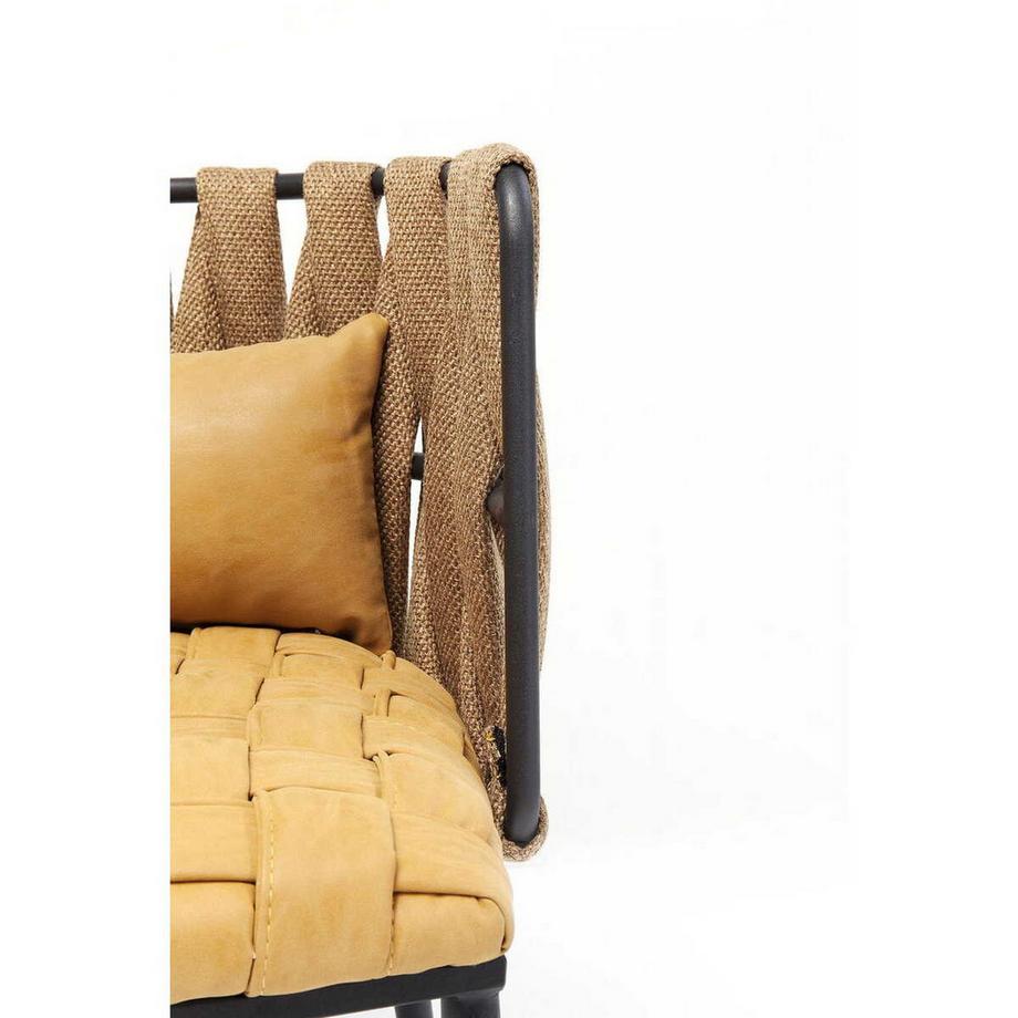 mutoni Poltrona Cheerio gialla con cuscino incluso  