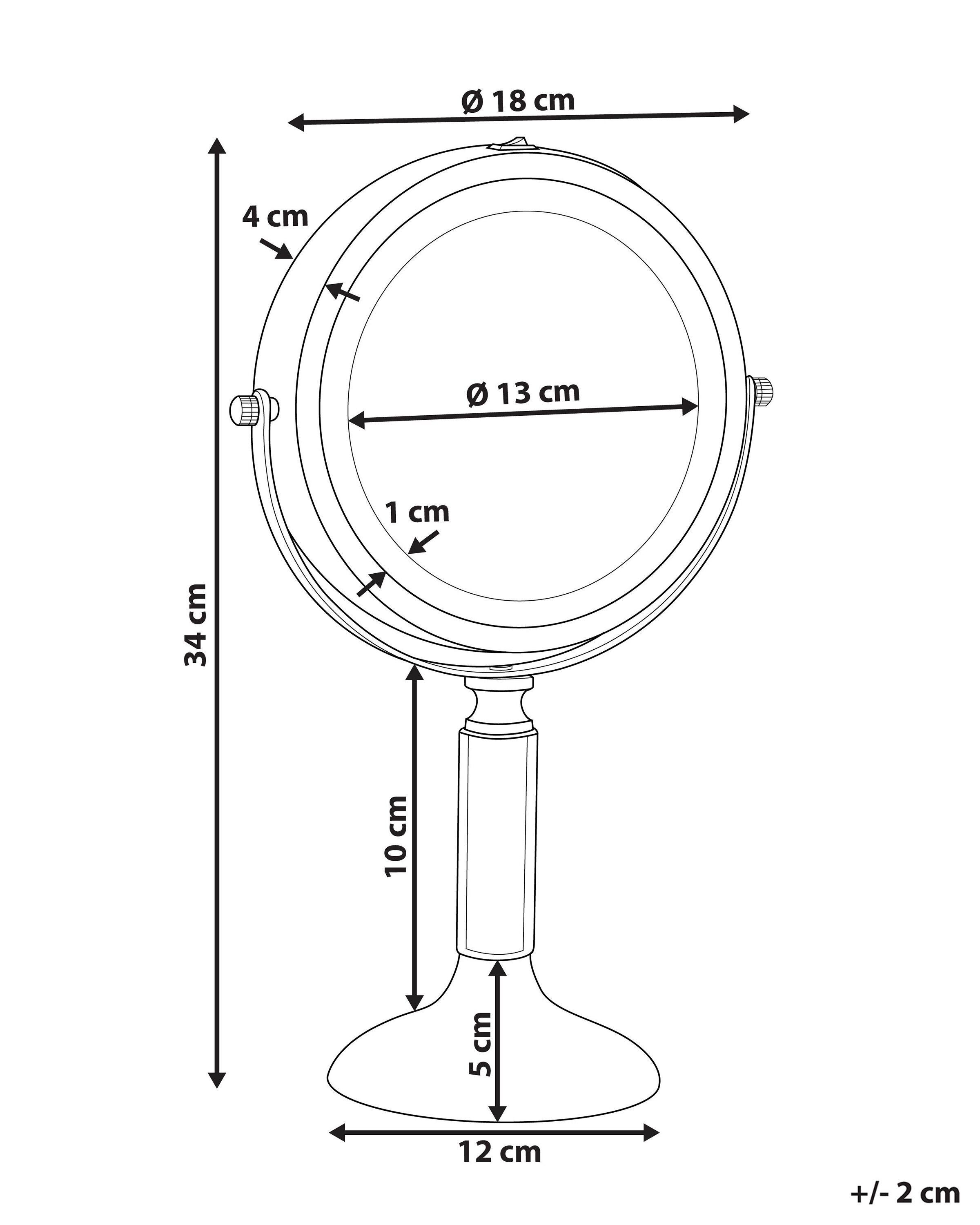 Beliani  Miroir de table en Métal Moderne BAIXAS 