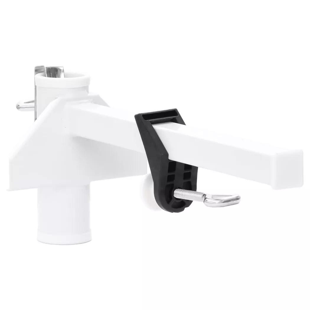 VidaXL - Sonnenschirmhalter balkon, One Size, Weiss