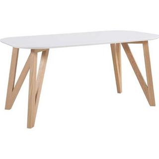 mutoni Table à manger en chêne blanc 120x80  