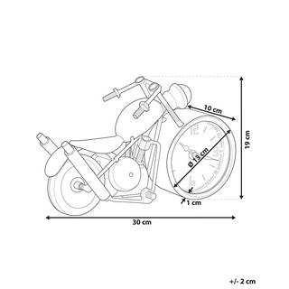 Beliani Tischuhr aus Eisen Industriell BERNO  