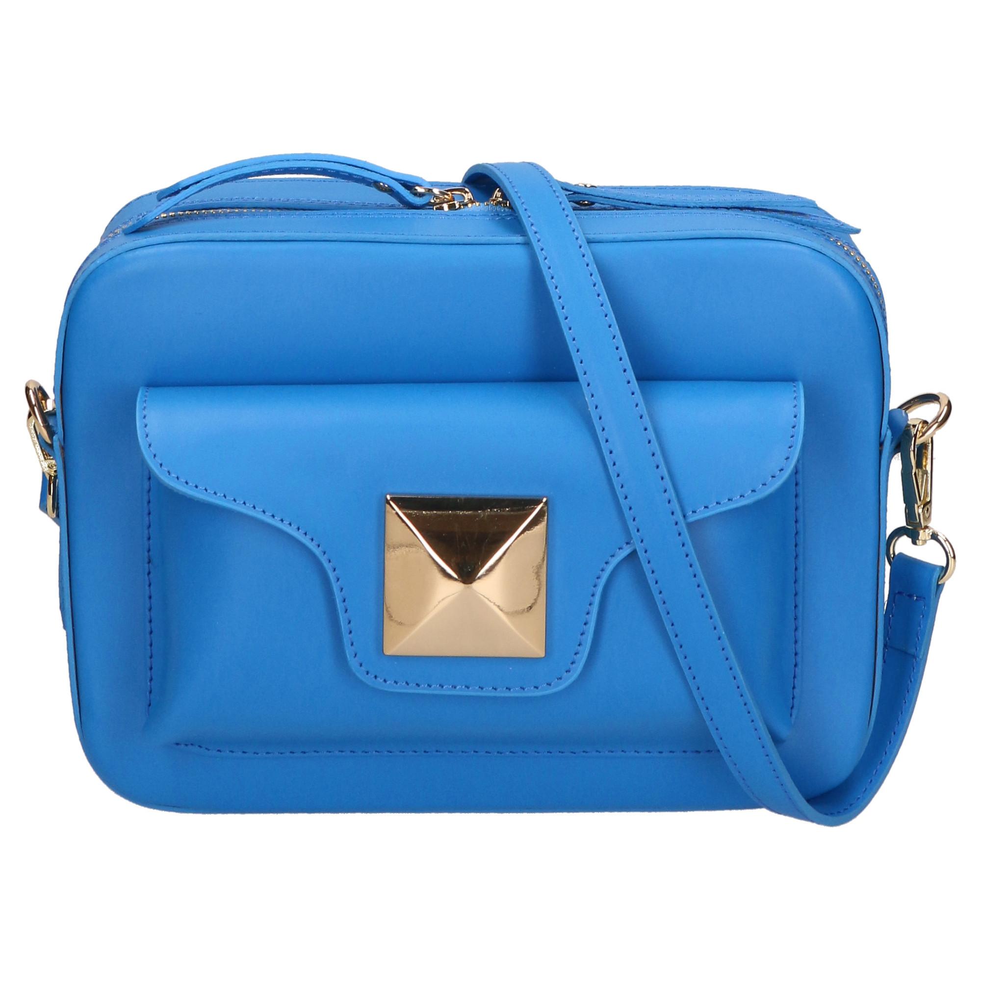 Image of Umhängetasche Women's Single-compartment Bag With Removable Shoulder Strap In Wrinkled Leather. Italian Handcrafted Product. Made In Italy Damen Hellblau ONE SIZE