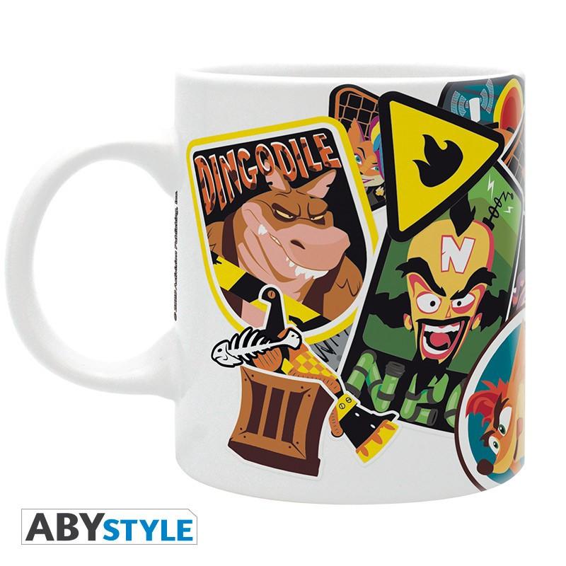 Abystyle  Becher - Subli - Crash Brandicoot - Charaktere 