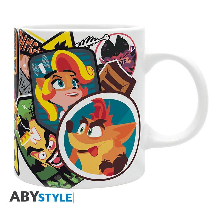 Abystyle  Becher - Subli - Crash Brandicoot - Charaktere 