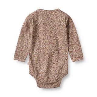 Wheat  Baby Body Liv grey rose flowers 