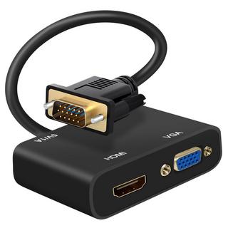 Avizar  VGA zu HDMI und VGA Buchse Adapter 