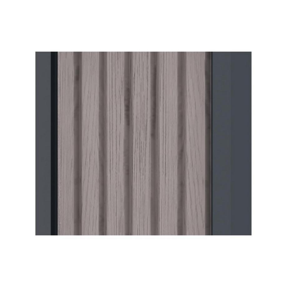 Vente-unique Abri bûches métal en acier galvanisé effet bois 3,27 m3 - 4 stères - L242 x P89 x H190 cm - WINWOOD  