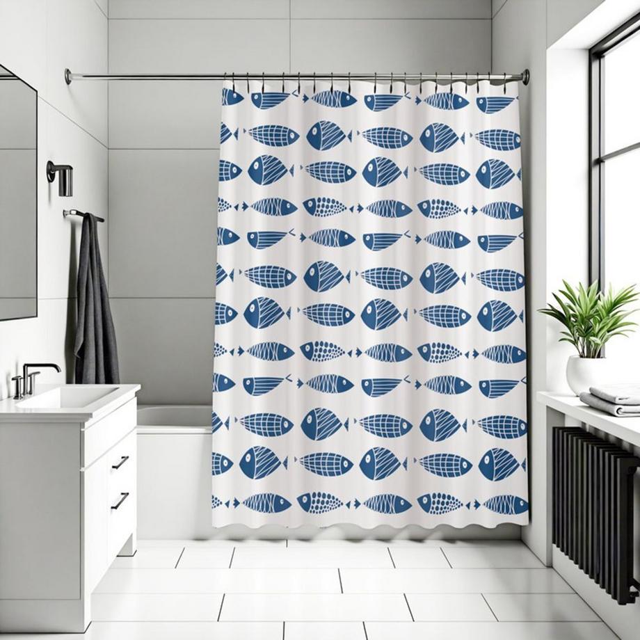 diaqua Tenda da doccia tessile Scuby  