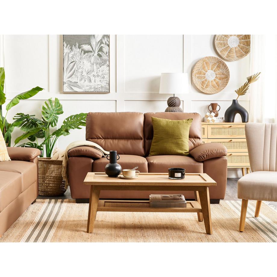 Beliani 2 Sitzer Sofa aus Kunstleder  VOGAR  