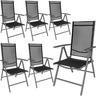 Tectake Lot de 6 chaises de jardin pliantes  