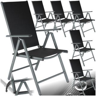 Tectake Lot de 6 chaises de jardin pliantes  