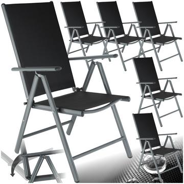 Lot de 6 chaises de jardin pliantes