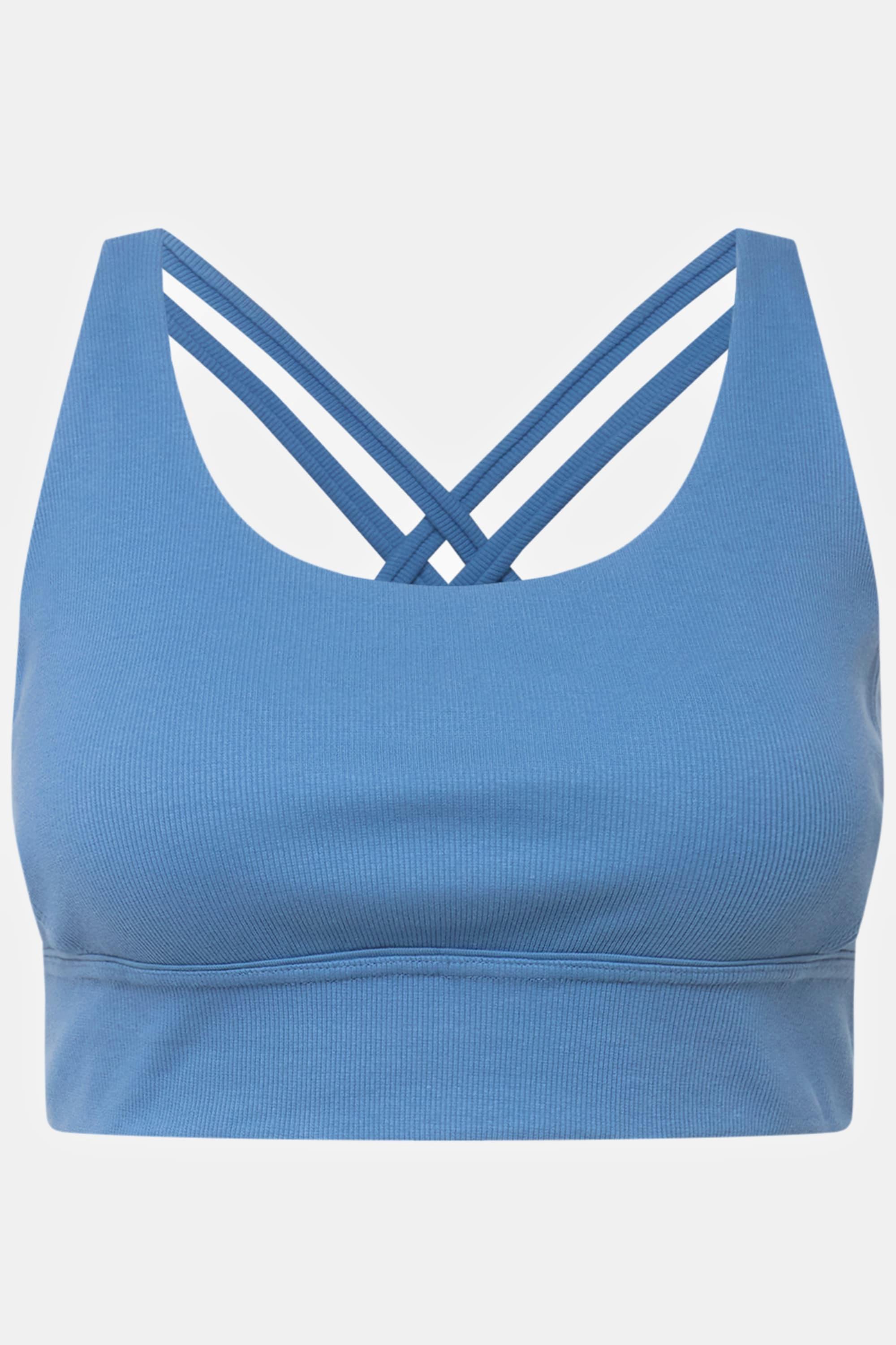 Ulla Popken  Bustier, Rippjersey, Carree-Ausschnitt, Biobaumwolle 