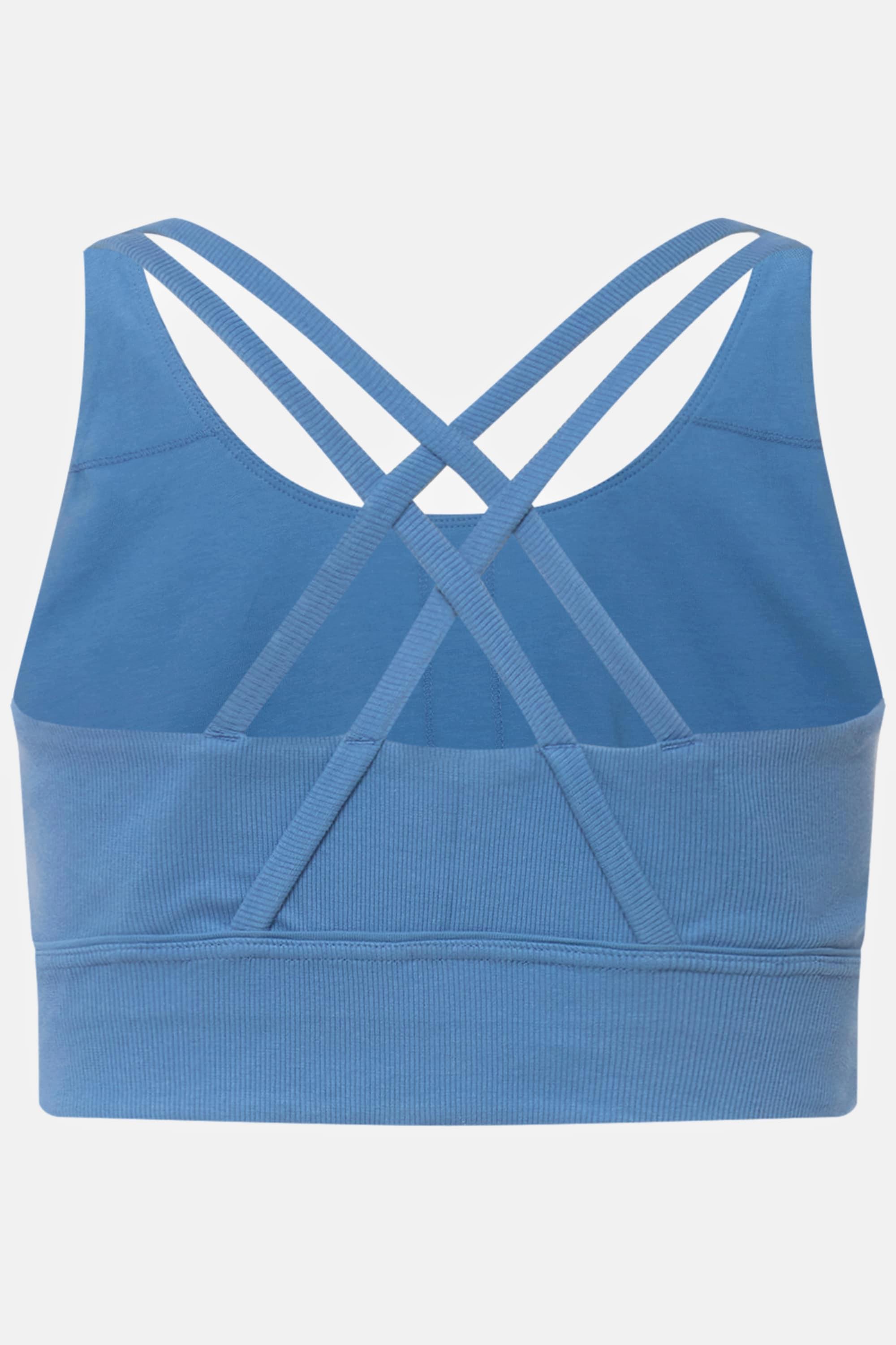 Ulla Popken  Bustier, Rippjersey, Carree-Ausschnitt, Biobaumwolle 